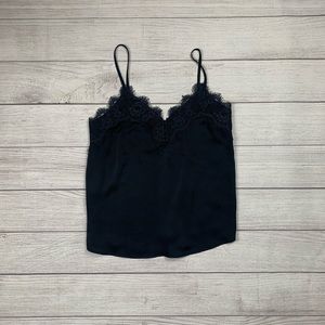 A&F Black Lace Trimmed Cami